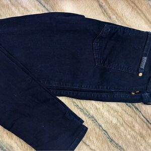 7 For All Mankind Women's Dark Blue Skinny Pants